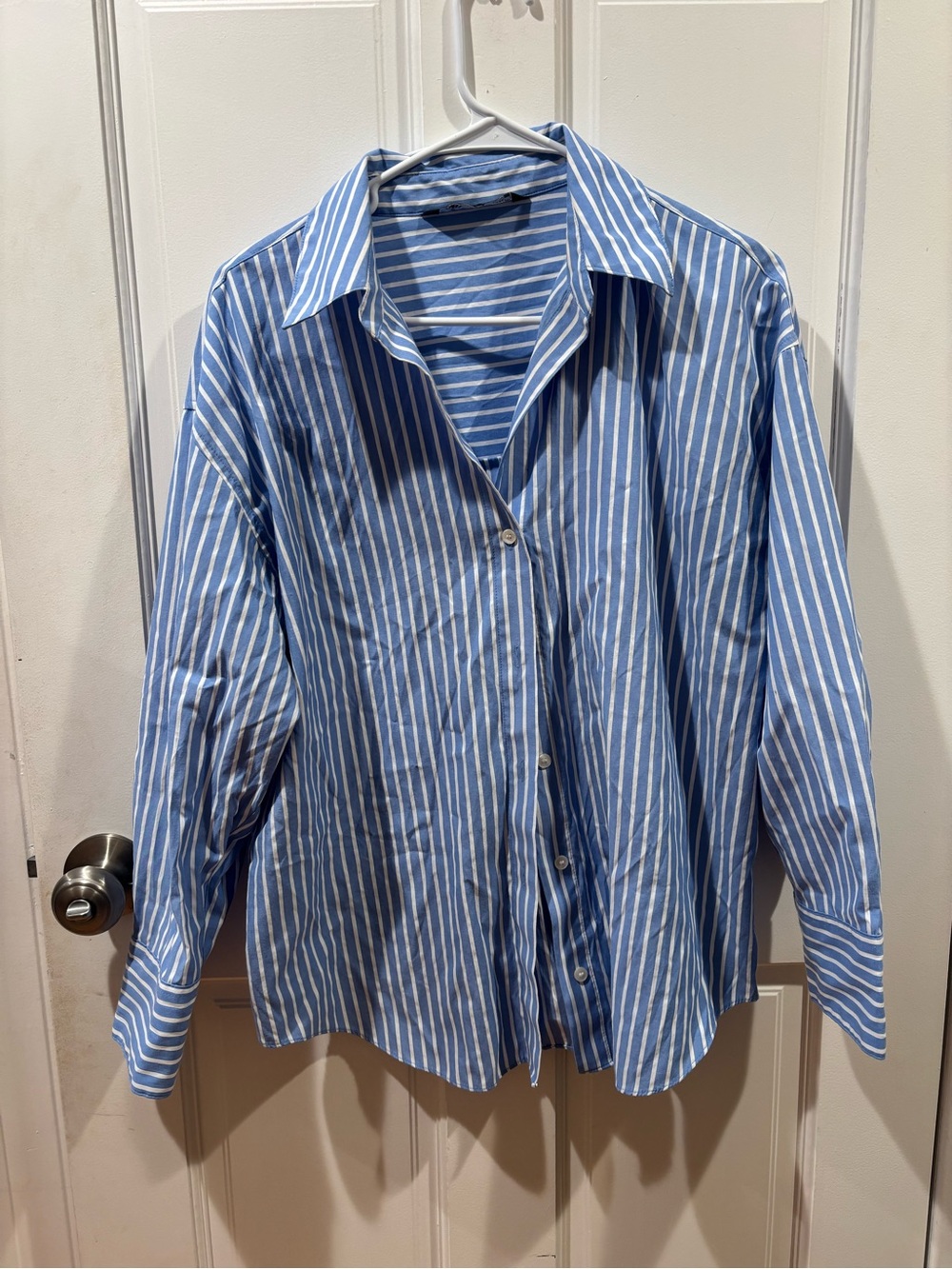 Zara striped button-down, M
